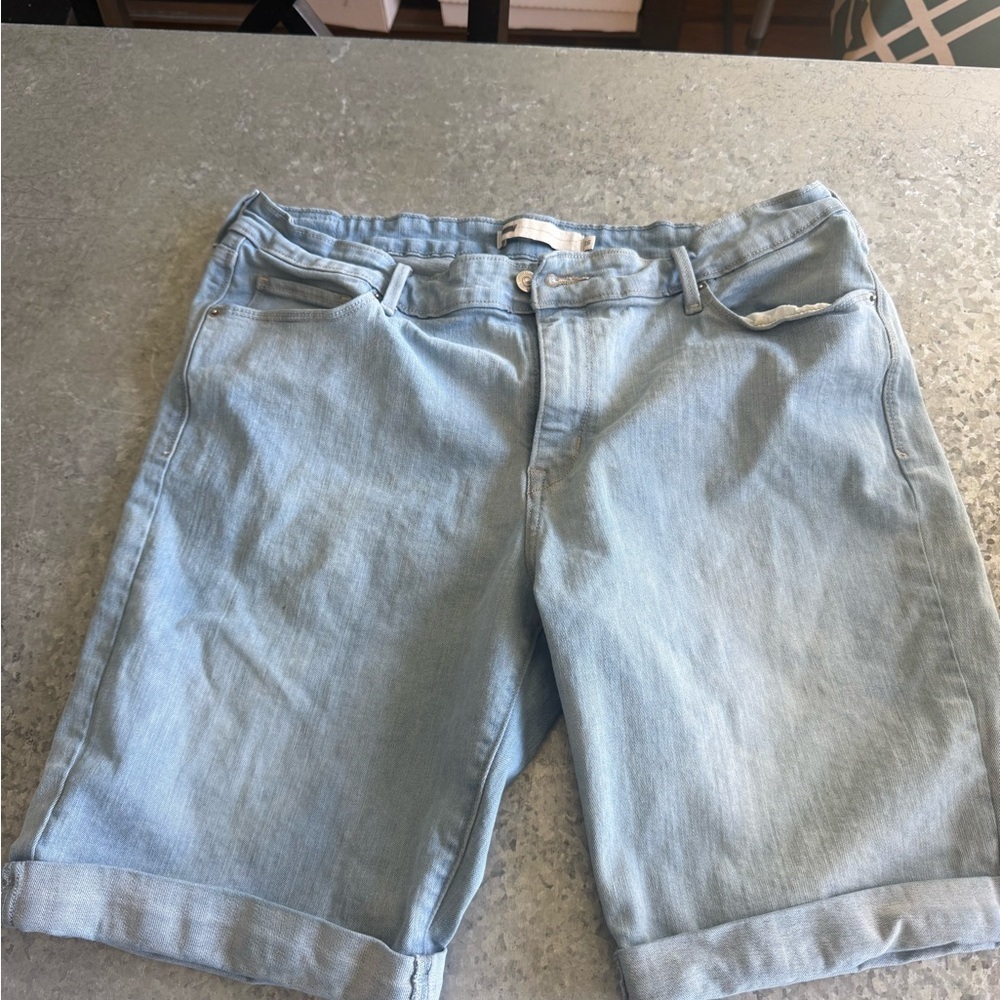 Levi's Light Blue Denim Bermuda Shorts